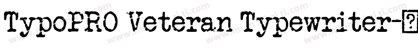 TypoPRO Veteran Typewriter字体转换